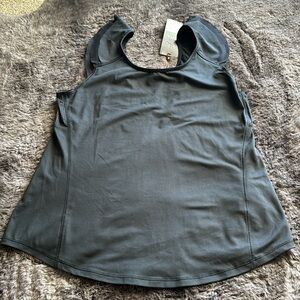 Size M, Medium Calia ruffle detail tank in black. New with Tags..